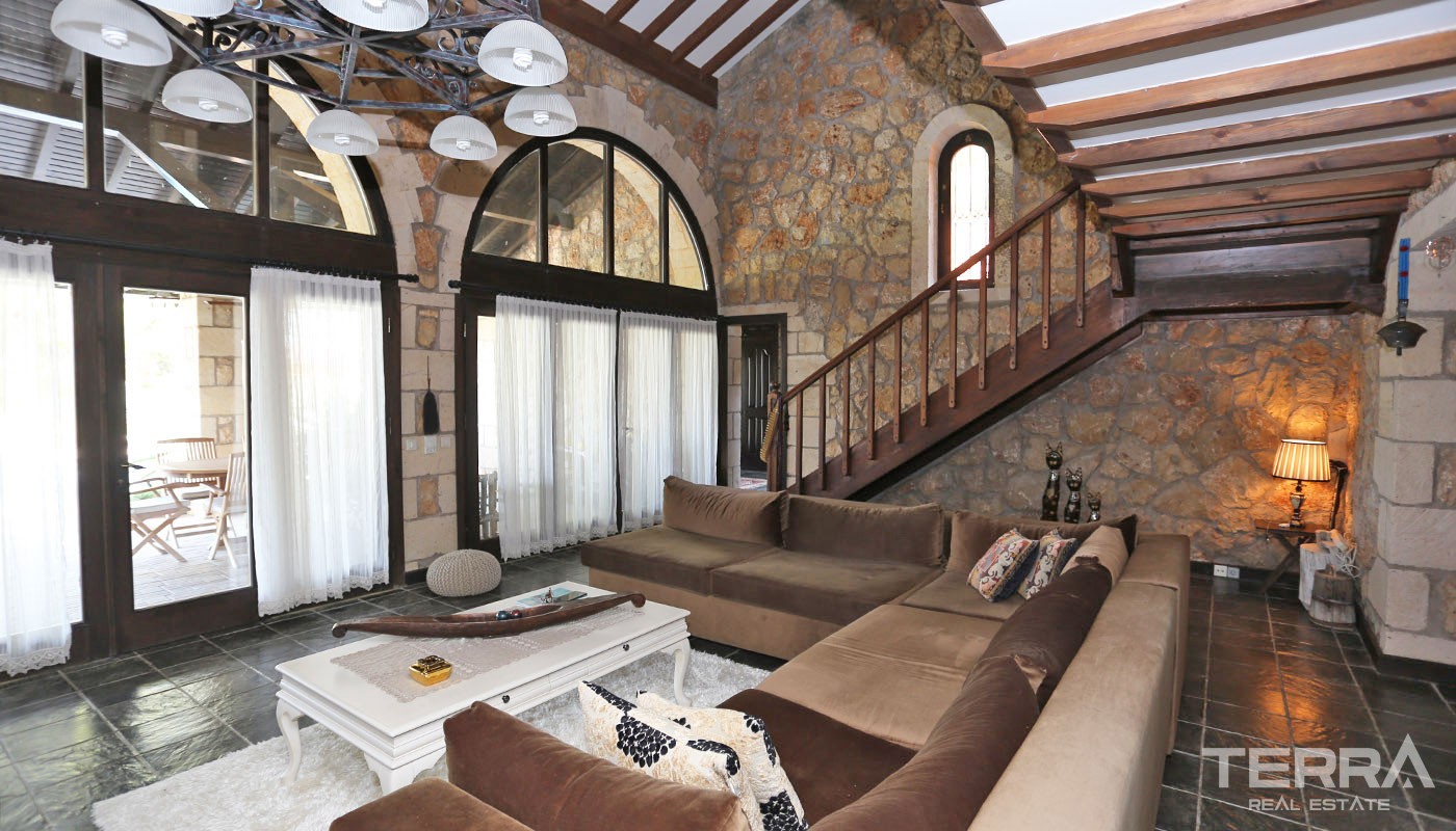 Exclusive Stone House for Sale in Antalya Aksu with Large Farming Plot - 31740
