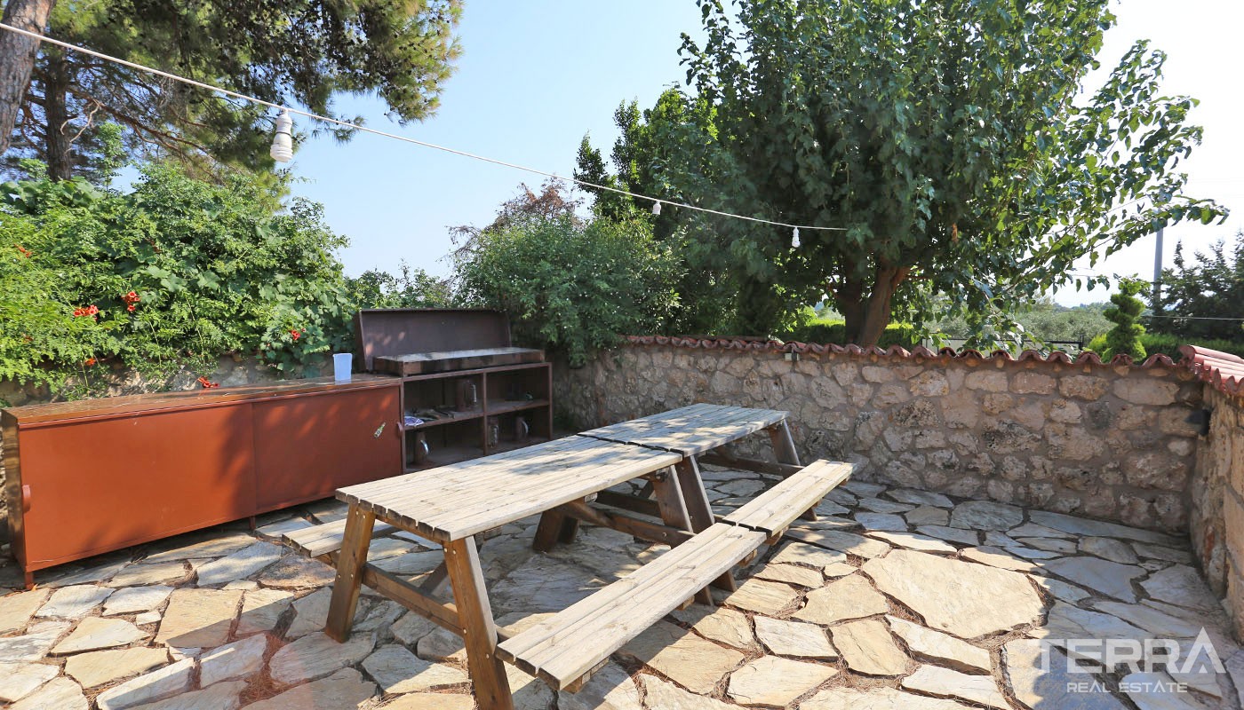Exclusive Stone House for Sale in Antalya Aksu with Large Farming Plot - 31742
