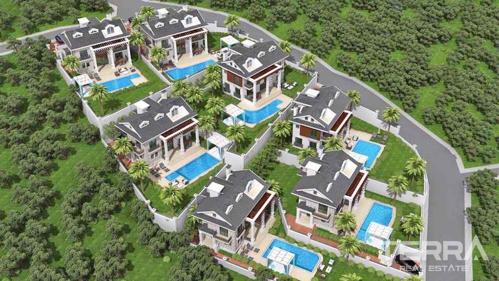 Luxury Detached Villa in Fethiye Göcek with Sea and Mountain View - 31800