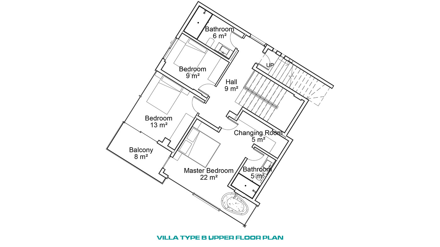 Panoramic Sea View Detached House in Alanya Tepe With Private Pool - 55657