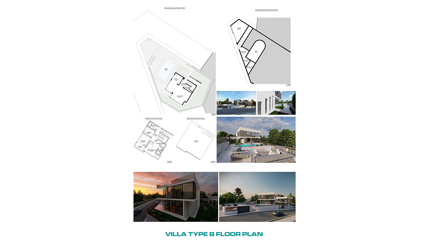 Panoramic Sea View Detached House in Alanya Tepe With Private Pool - 55659