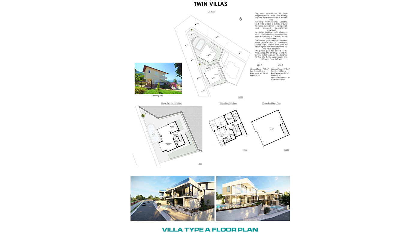 Panoramic Sea View Detached House in Alanya Tepe With Private Pool - 55660