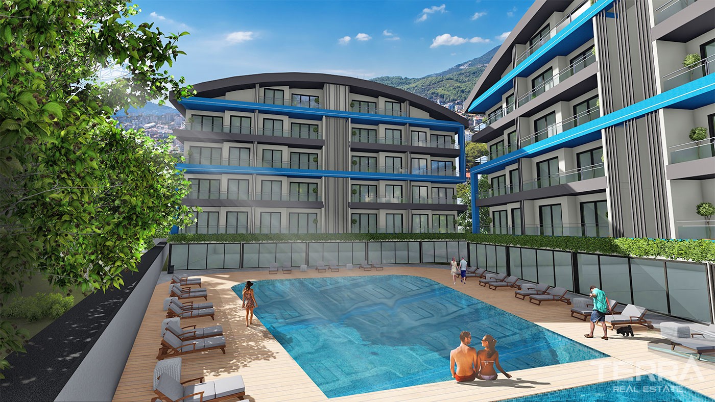 Rimelige leiligheter til salgs i et luksuriøst område i Oba Alanya - 31898