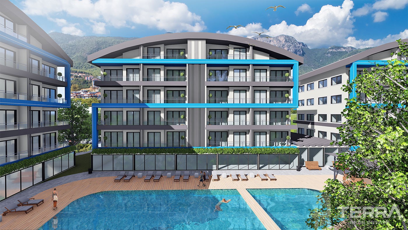 Rimelige leiligheter til salgs i et luksuriøst område i Oba Alanya - 31899