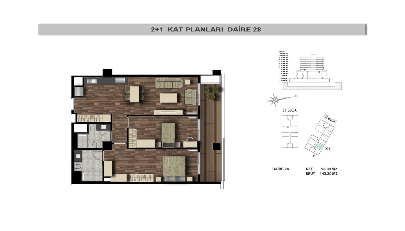 Belgrad Forest View Apartments for Sale in Istanbul Kağıthane - 32055