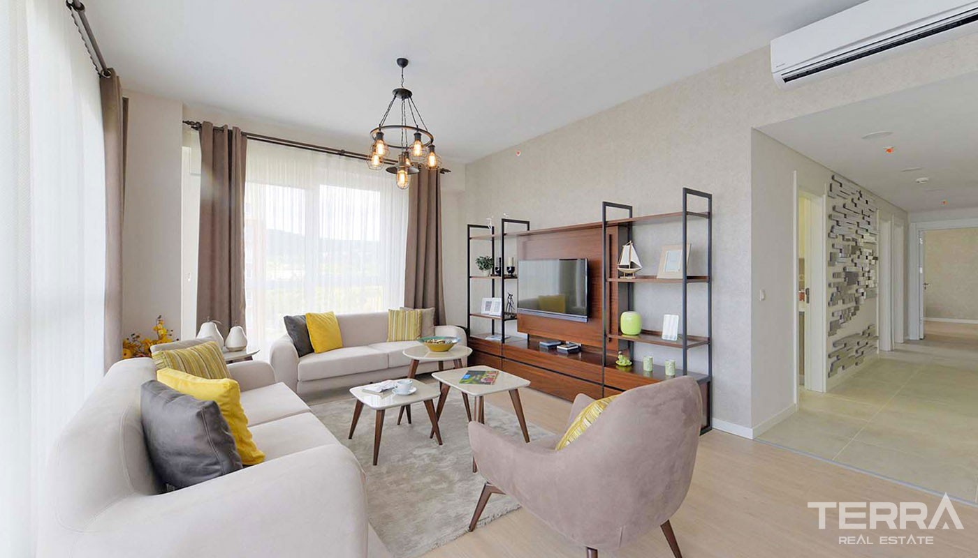 Istanbul New Apartments for Sale with Sea and Island Views in Kartal - 32093