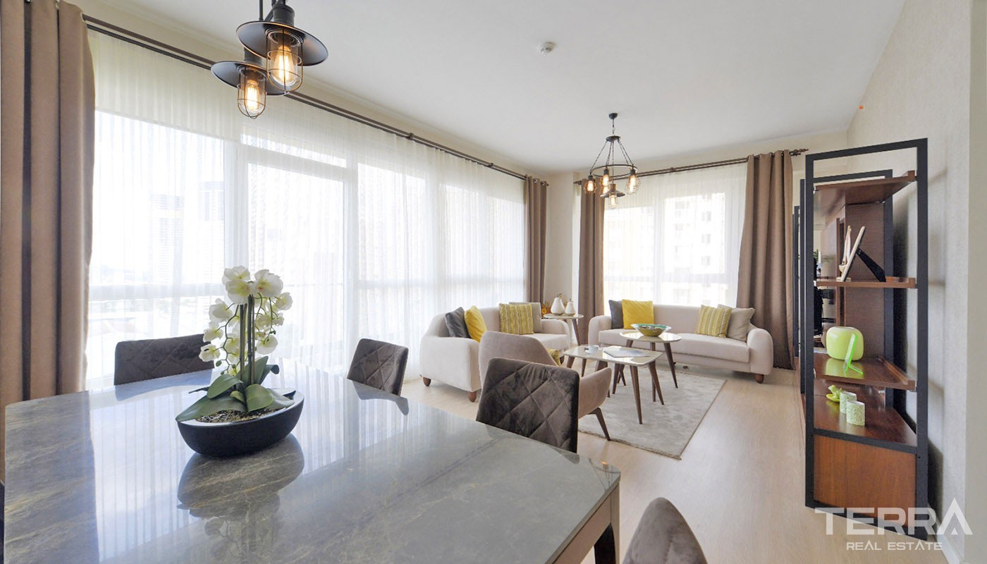 Istanbul New Apartments for Sale with Sea and Island Views in Kartal - 32096