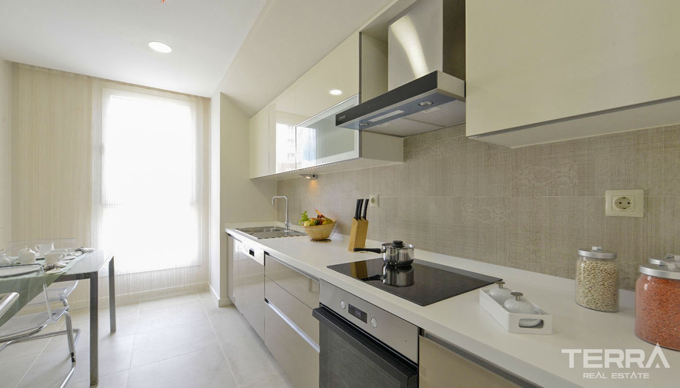 Istanbul New Apartments for Sale with Sea and Island Views in Kartal - 32099