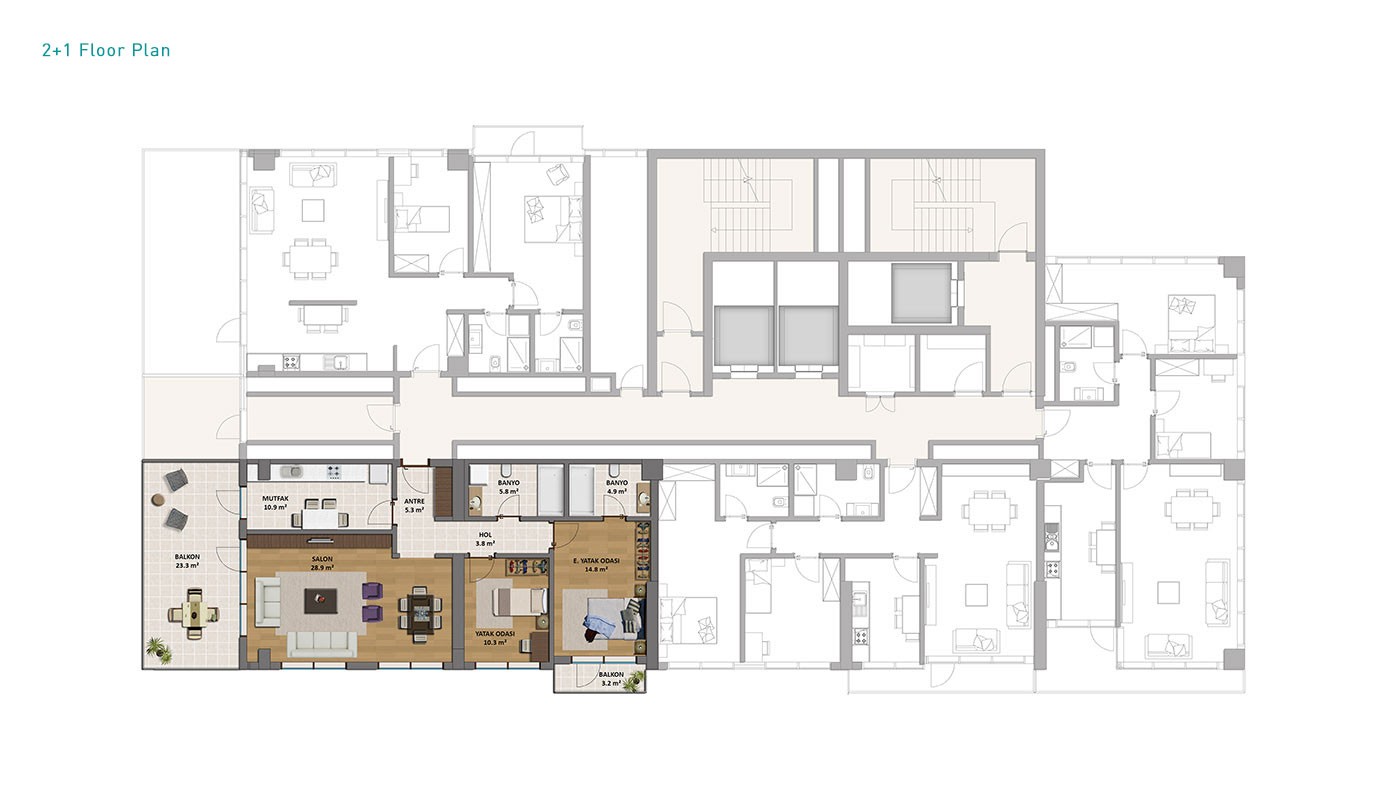 Istanbul New Apartments for Sale with Sea and Island Views in Kartal - 32120