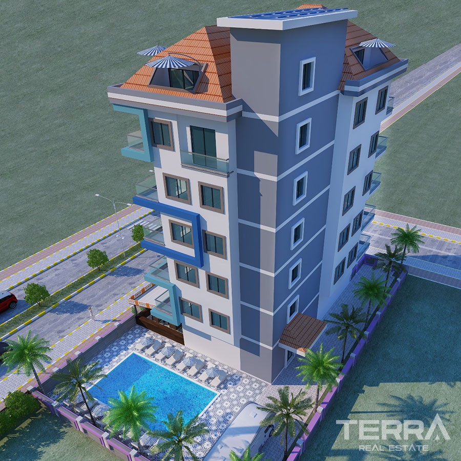 Quality Apartments Only 400 m to the Beach in Mahmutlar Alanya - 32397