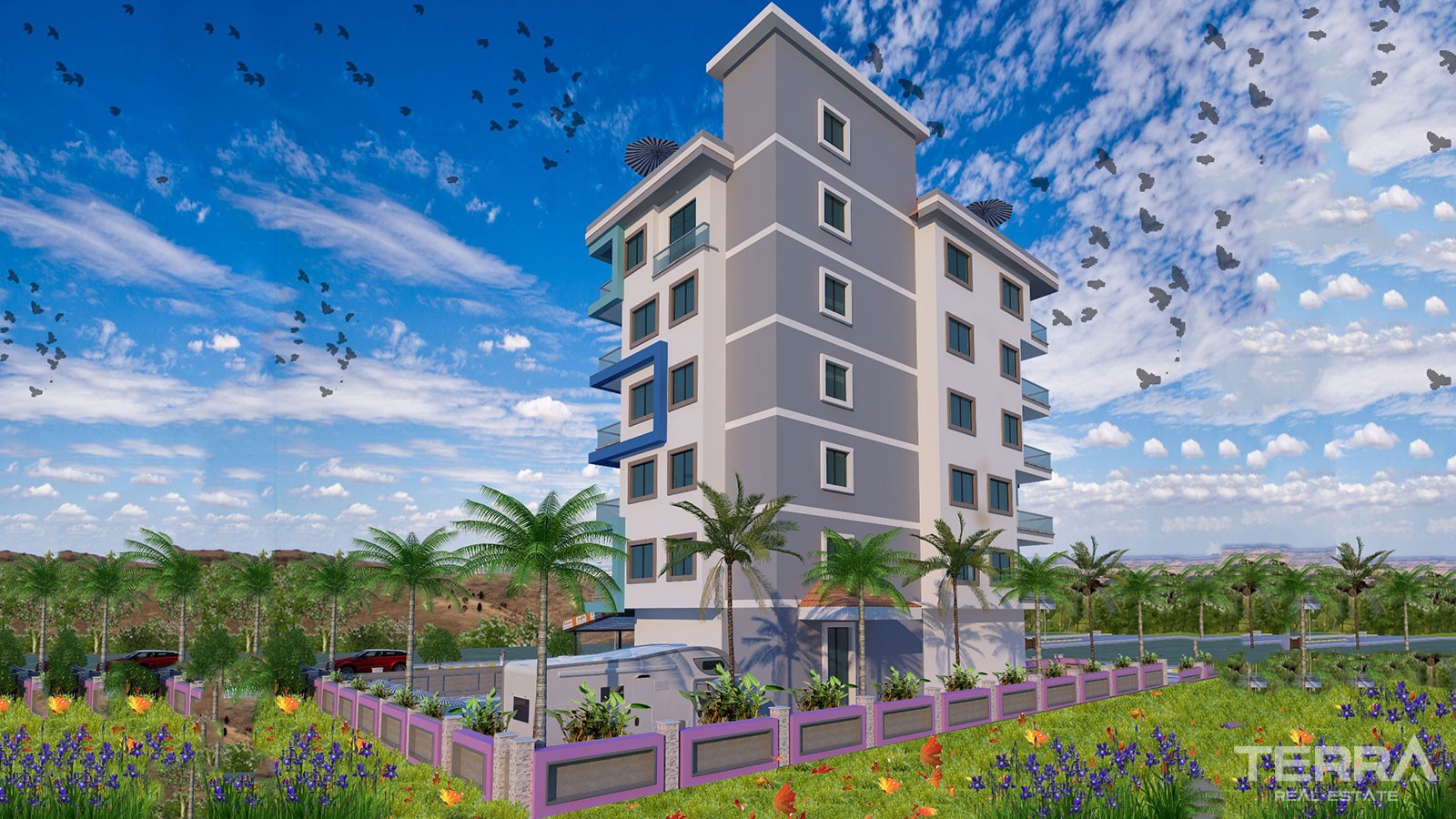 Quality Apartments Only 400 m to the Beach in Mahmutlar Alanya - 32398