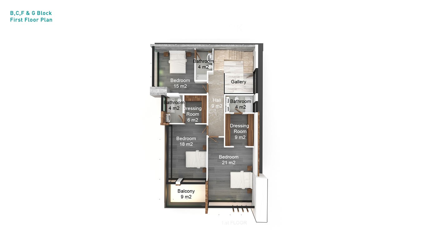 Luxury Detached Houses in Alanya Kargıcak With Private Pool - 32513