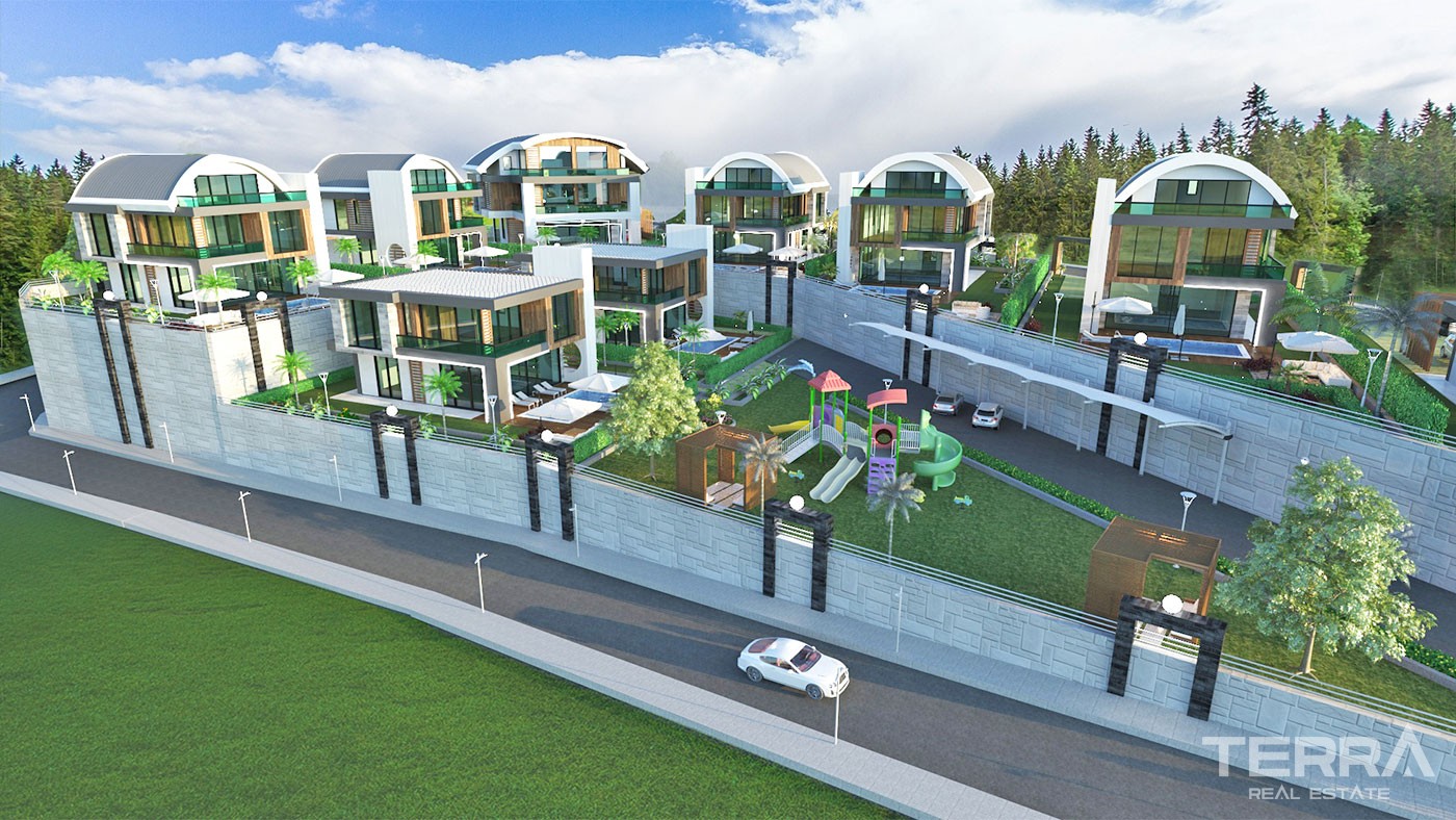 Exclusive Sea View Villas in Alanya Kargıcak With Private Pool - 32686