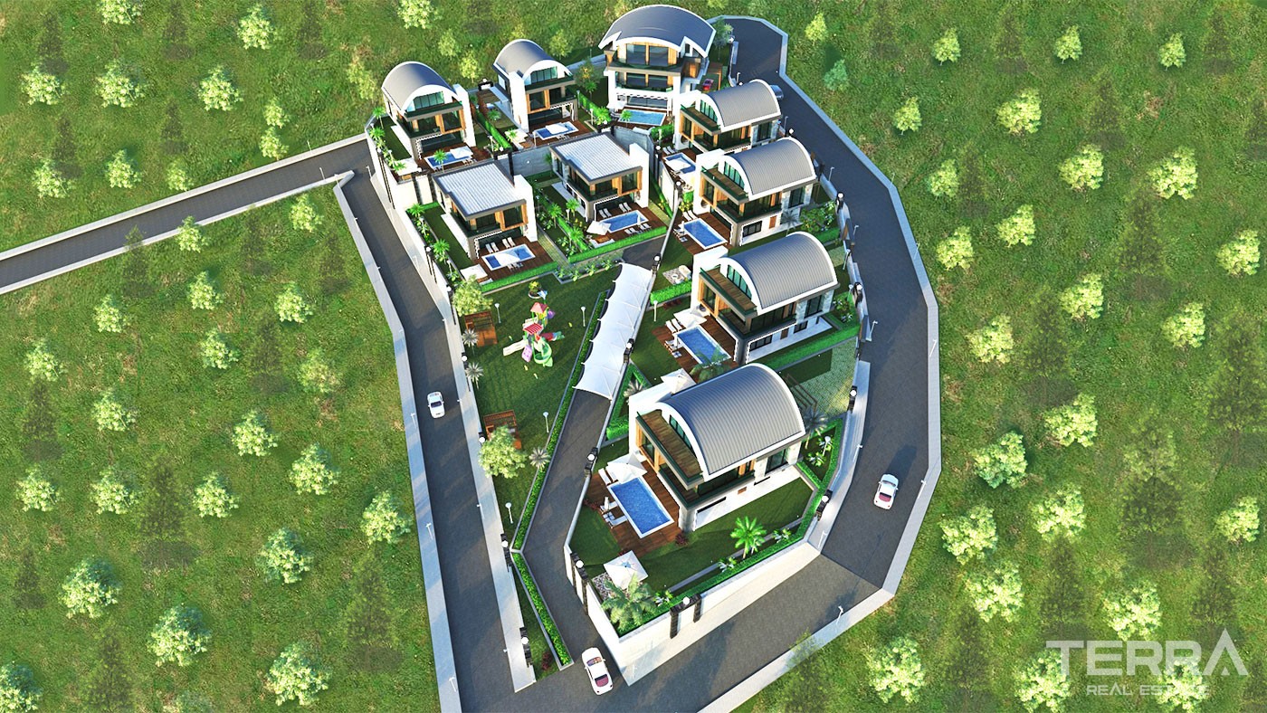 Exclusive Sea View Villas in Alanya Kargıcak With Private Pool - 32689