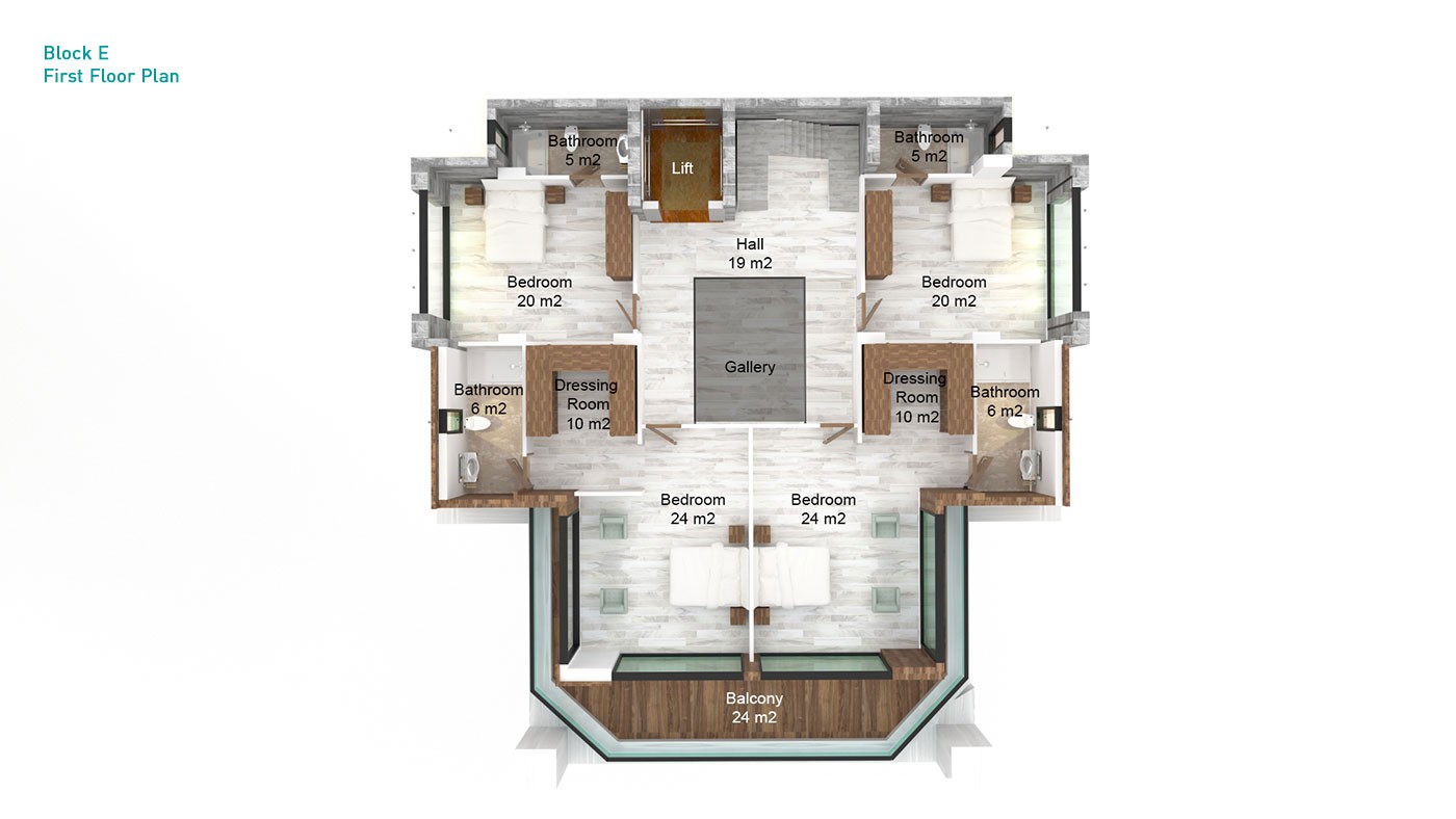 Exclusive Sea View Villas in Alanya Kargıcak With Private Pool - 32754