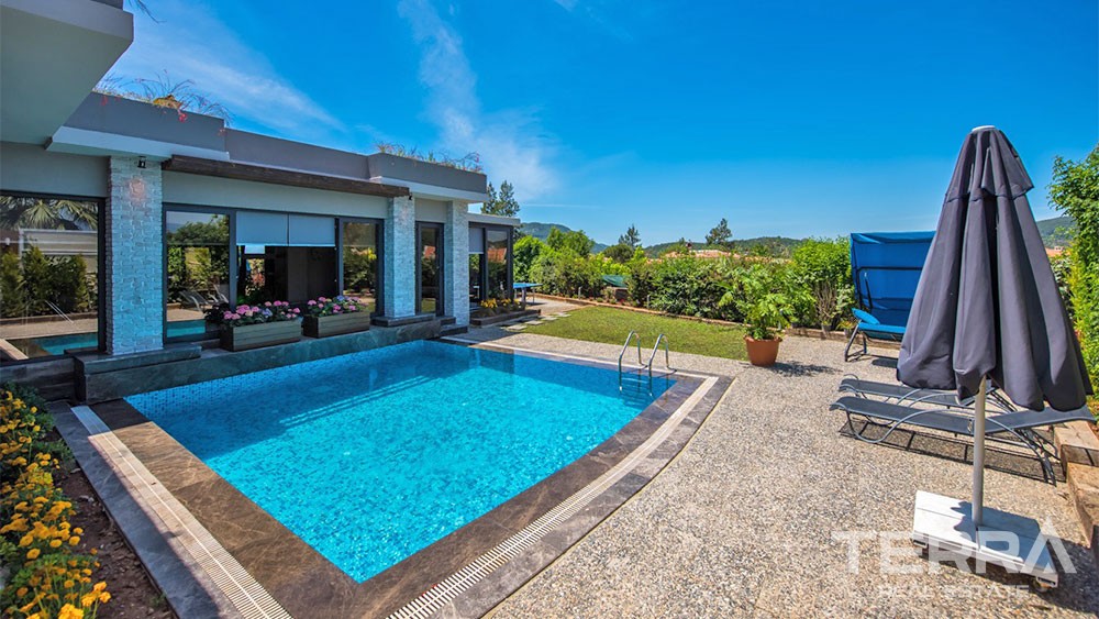 Luxury Fethiye Villa for Sale Located in Ovacık with Nature Views - 32755