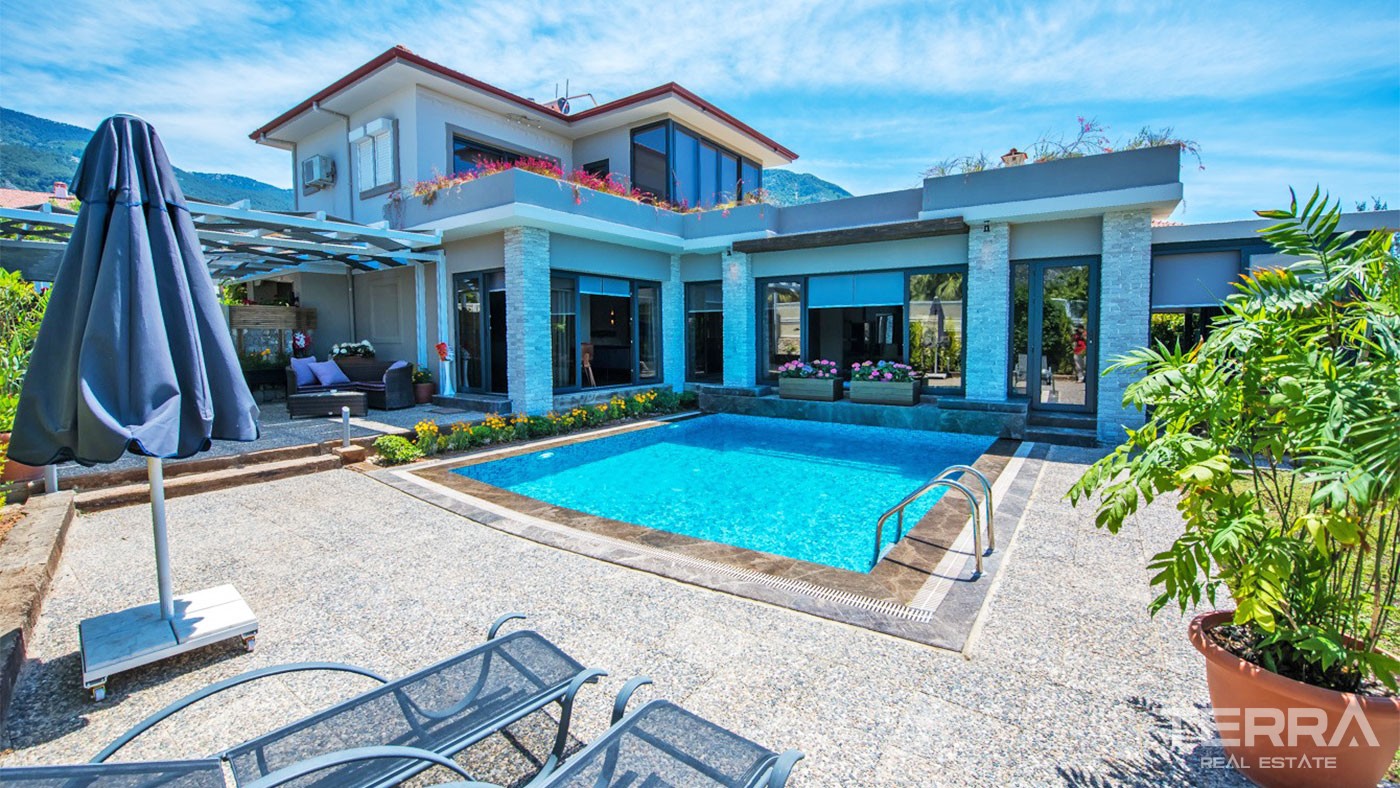 Luxury Fethiye Villa for Sale Located in Ovacık with Nature Views - 32756