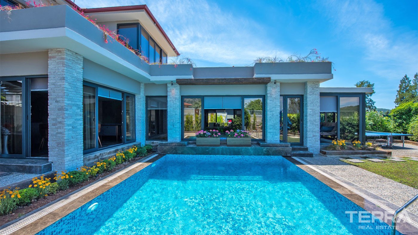 Luxury Fethiye Villa for Sale Located in Ovacık with Nature Views - 32758