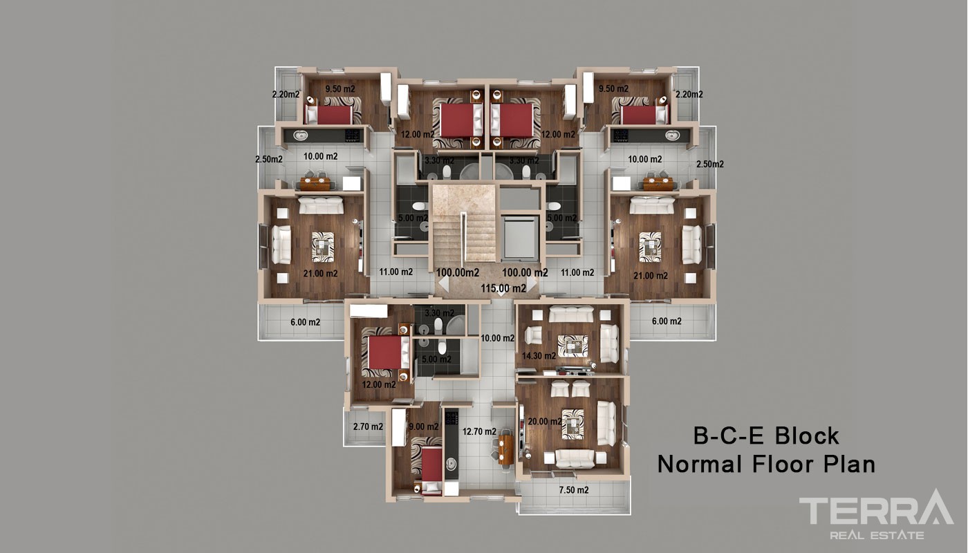 Bargain Apartments Located in Kepez Antalya Close to All Amenities - 33005