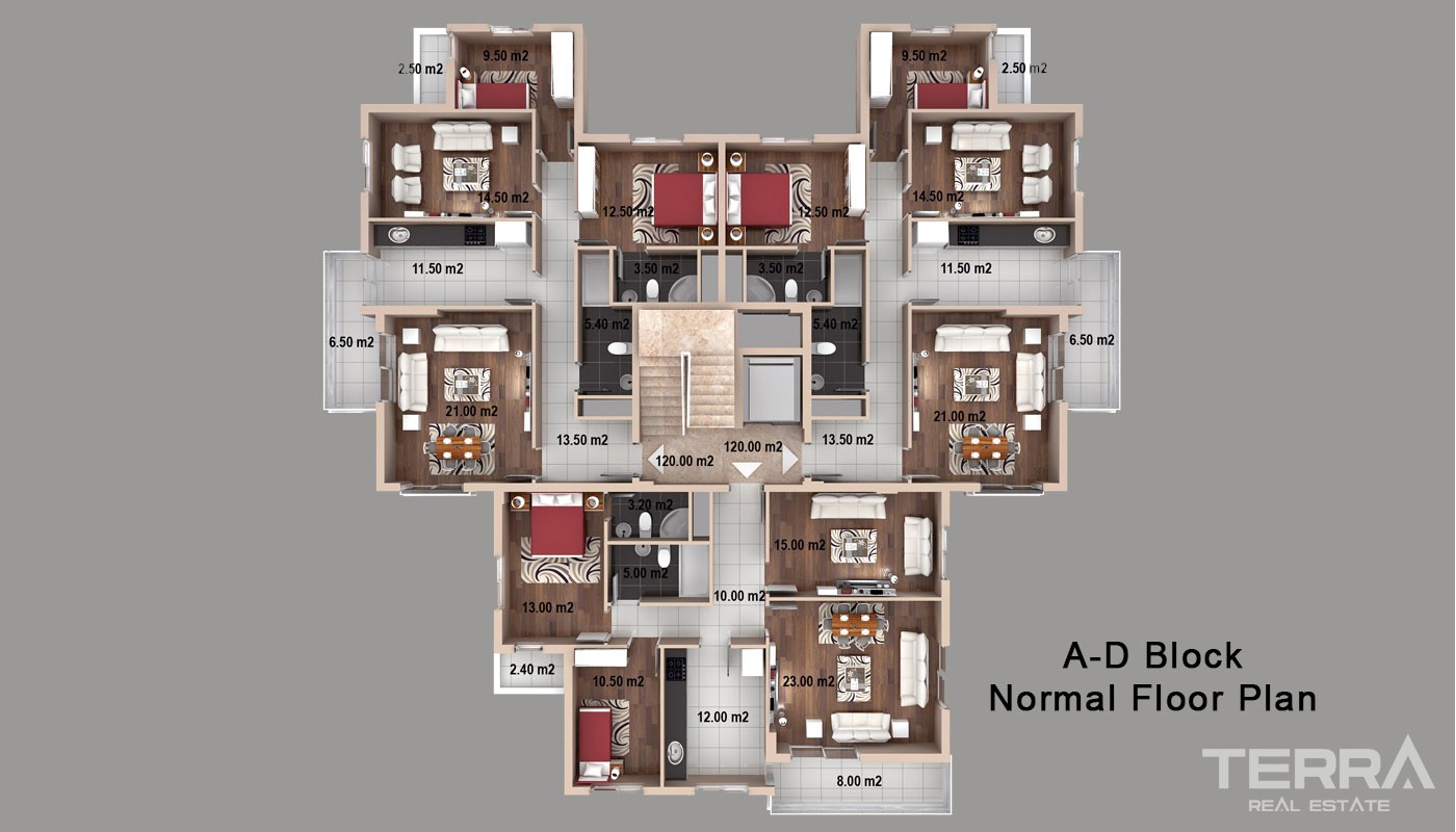 Bargain Apartments Located in Kepez Antalya Close to All Amenities - 33006
