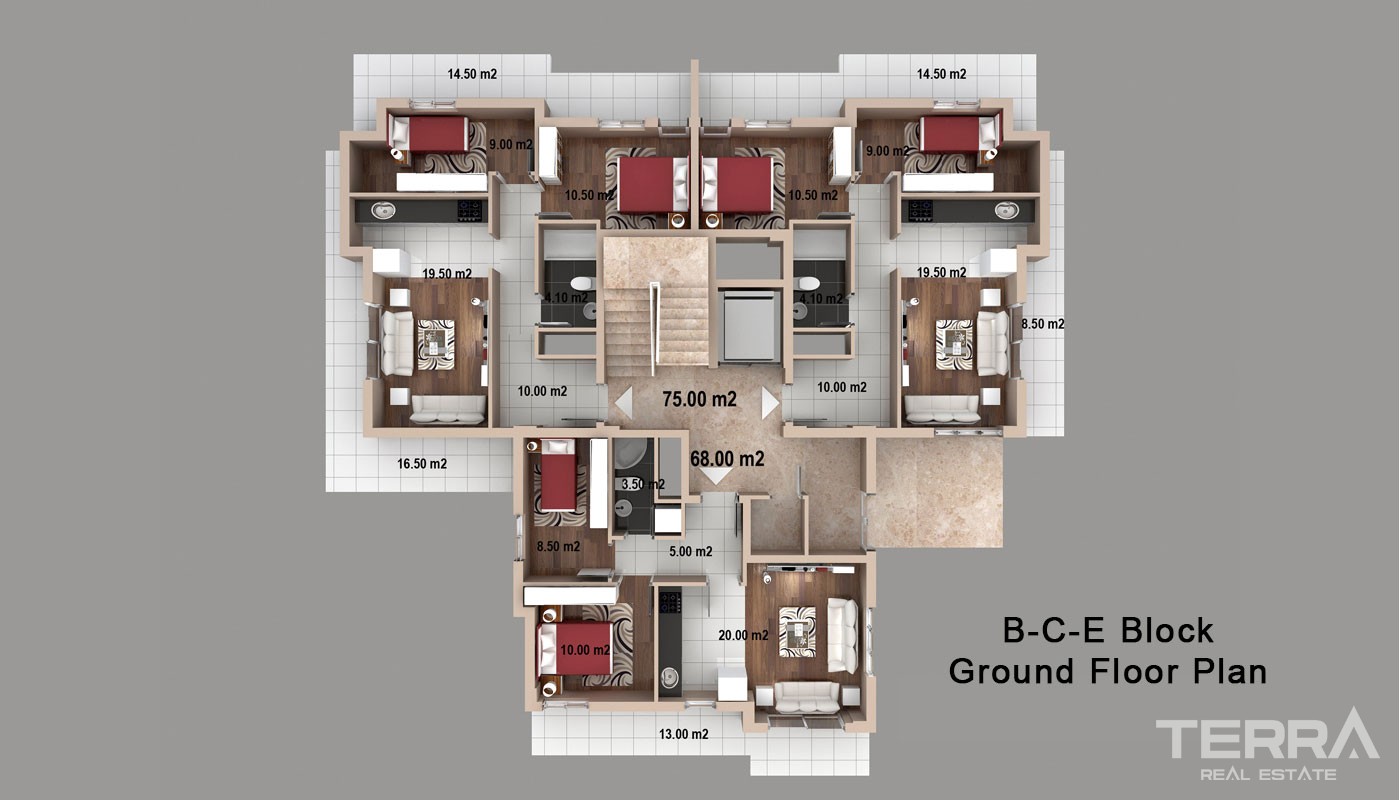 Bargain Apartments Located in Kepez Antalya Close to All Amenities - 33007