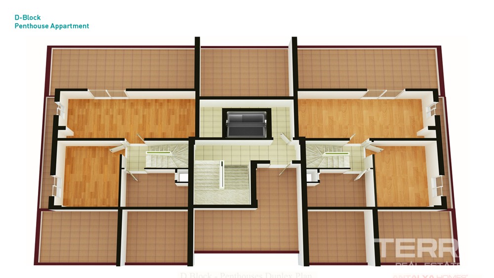 Antalya Flats in Atlantis City Homes 850 m to Konyaaltı Beach - 33317