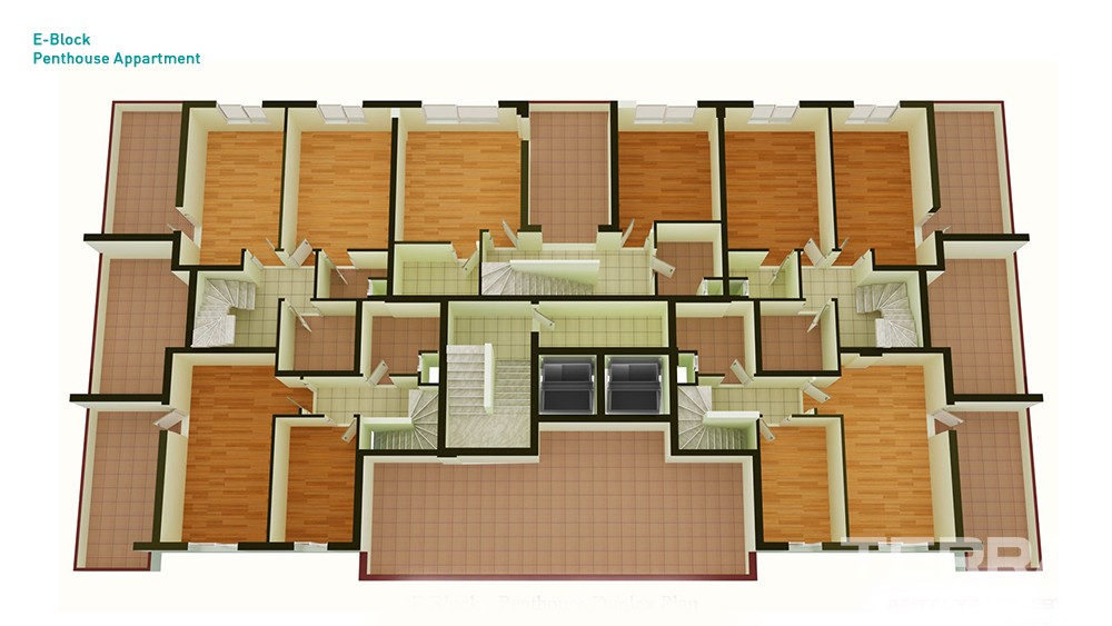 Antalya Flats in Atlantis City Homes 850 m to Konyaaltı Beach - 33318