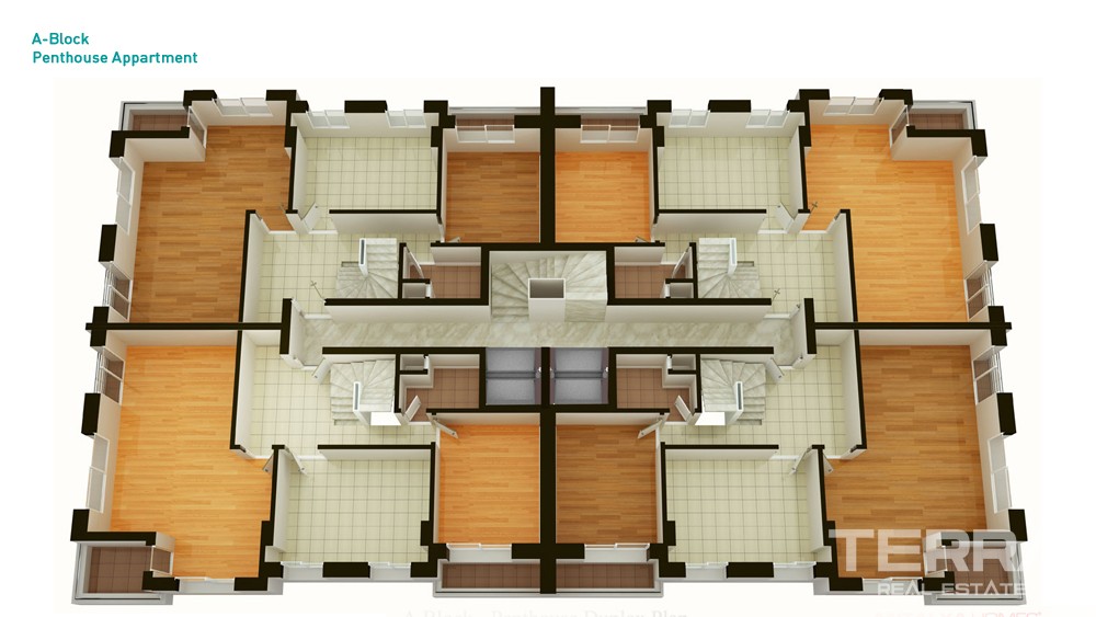 Antalya Flats in Atlantis City Homes 850 m to Konyaaltı Beach - 33320