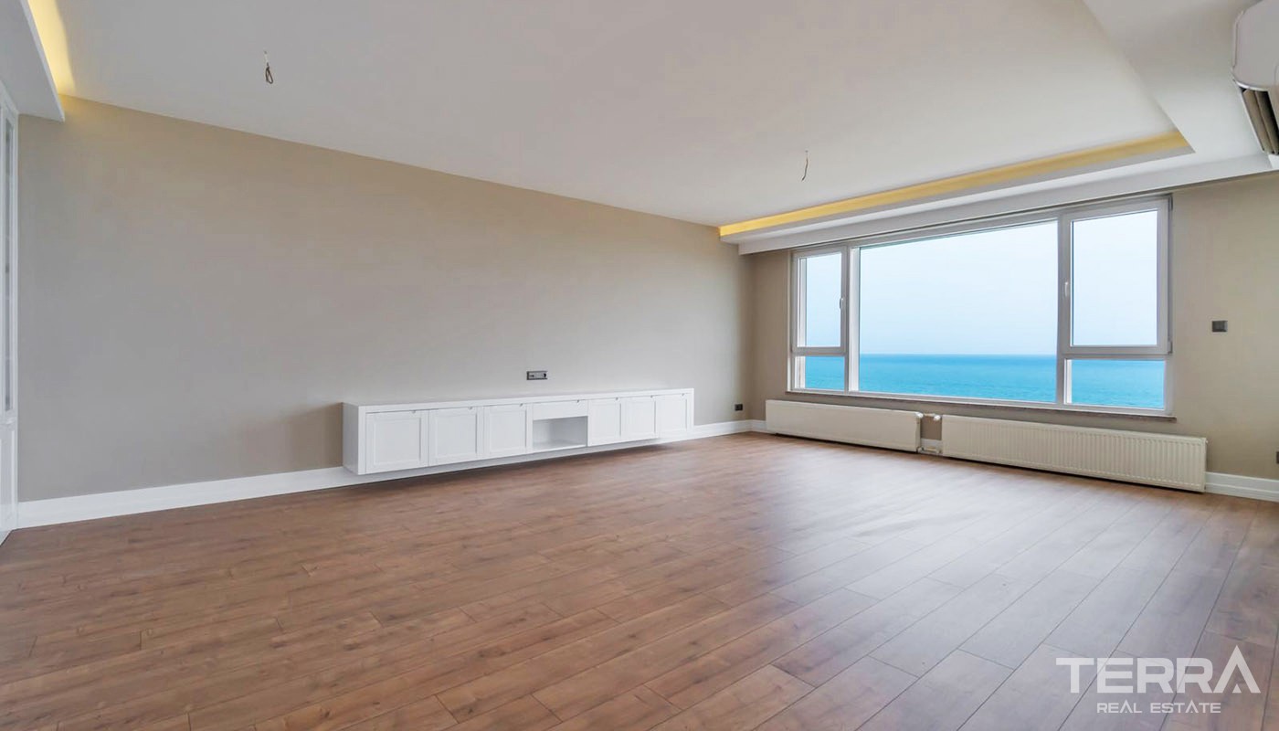 Unlimited Sea View Apartment in a Prestigious Area of Antalya Lara - 33416