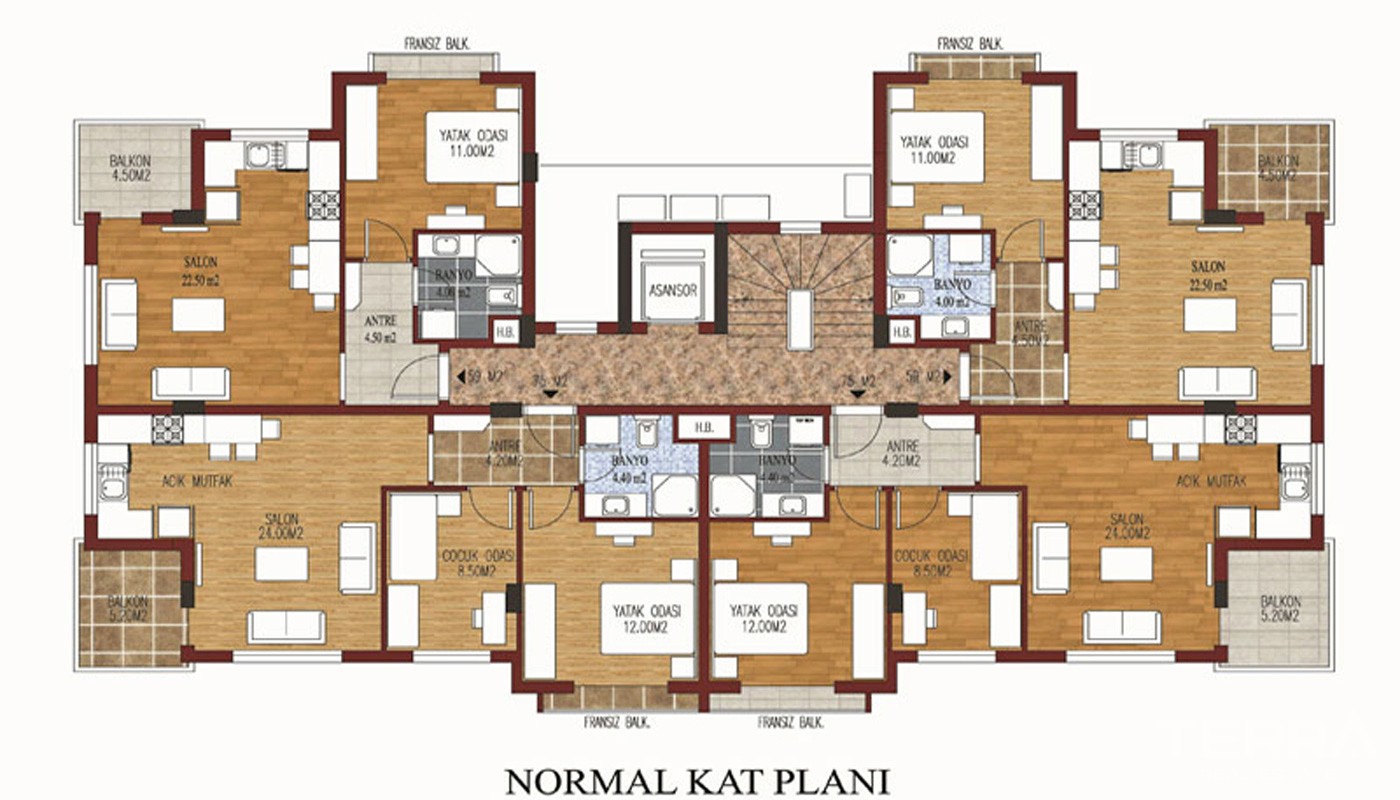 Affordable Antalya Flat for Sale Located Close to Konyaaltı Beach - 33547