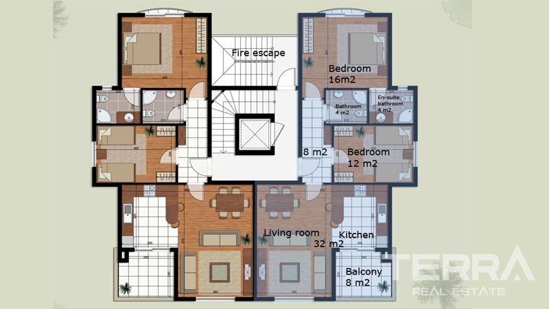 Resale Antalya Apartments with Prestigeous Location in Lara Kundu - 33754