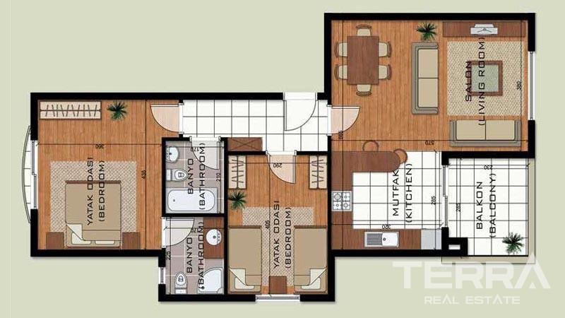 Resale Antalya Apartments with Prestigeous Location in Lara Kundu - 33756