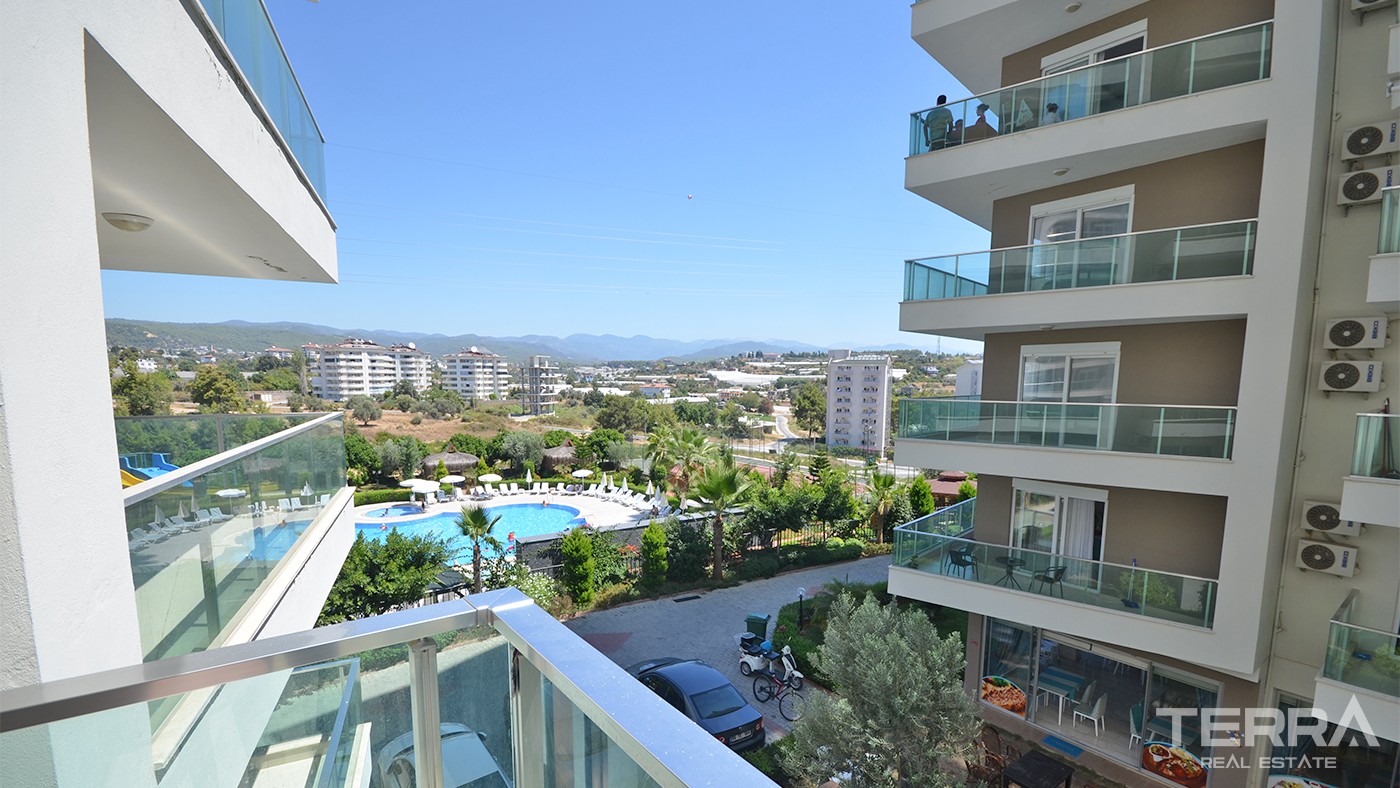 One Bedroom Apartment With Swimming Pool View in Avsallar Alanya - 33793