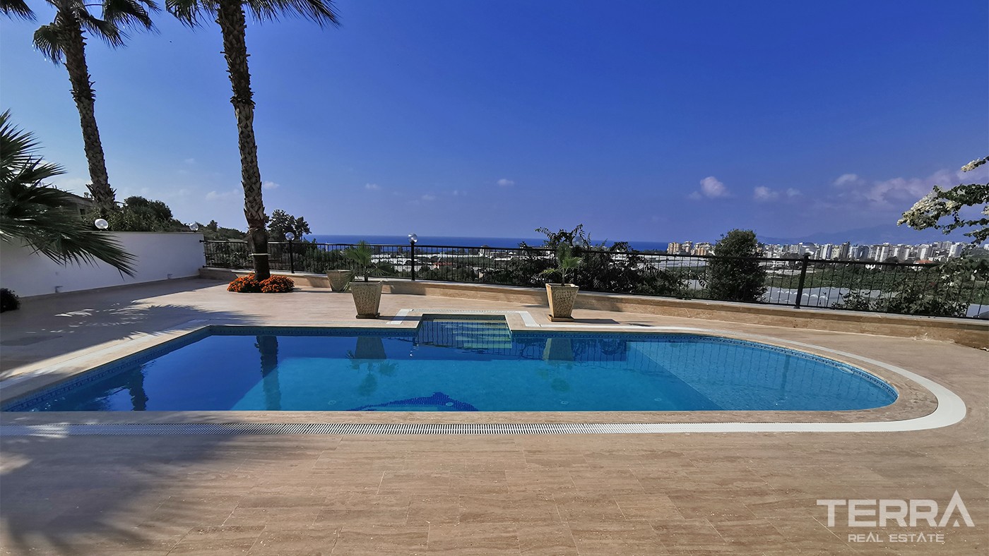 Breathtaking Sea View Villa With Private Pool in Alanya Kargıcak - 33849