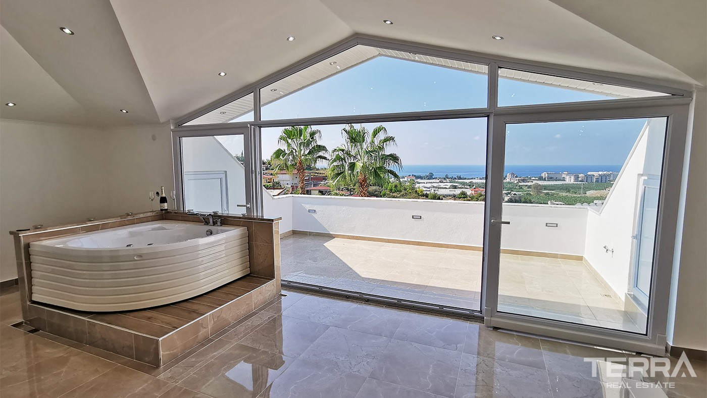 Breathtaking Sea View Villa With Private Pool in Alanya Kargıcak - 33869