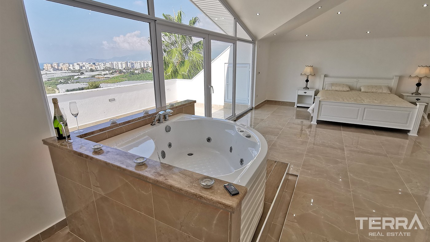 Breathtaking Sea View Villa With Private Pool in Alanya Kargıcak - 33870