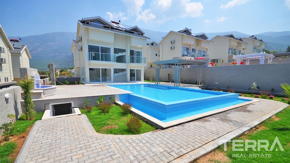 Modern Detached Villa with Private Pool for Sale in Fethiye Ovacık - 33898