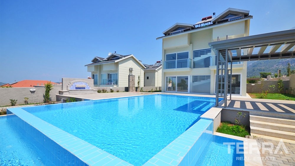 Modern Detached Villa with Private Pool for Sale in Fethiye Ovacık - 33899