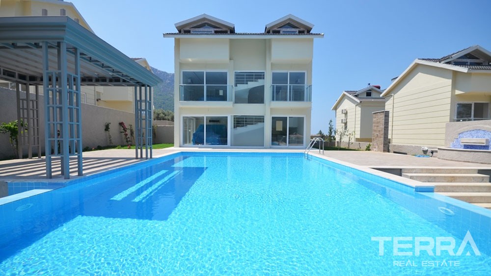 Modern Detached Villa with Private Pool for Sale in Fethiye Ovacık - 33903