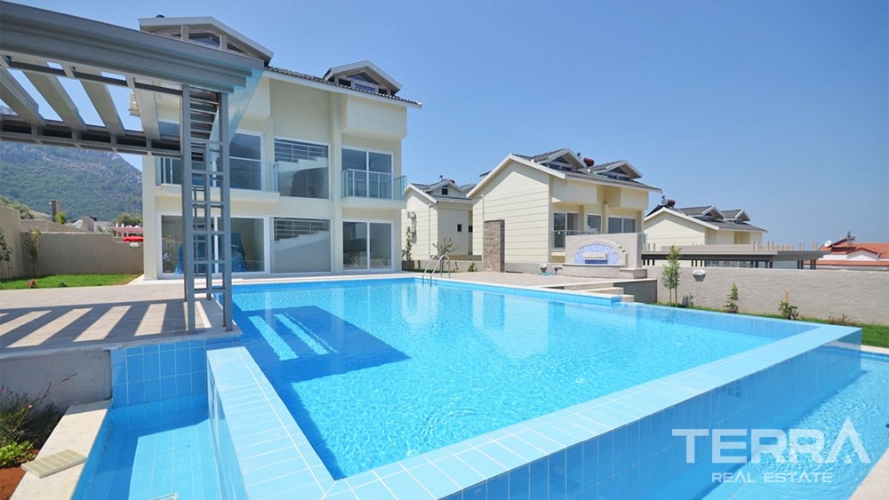 Modern Detached Villa with Private Pool for Sale in Fethiye Ovacık - 33904