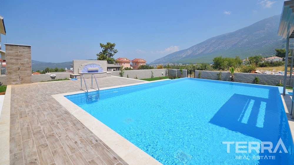 Modern Detached Villa with Private Pool for Sale in Fethiye Ovacık - 33912