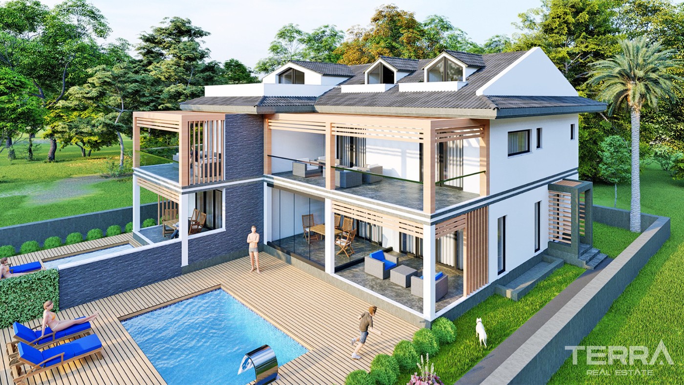 Luxury Semi-detached Villa for Sale with Central Location in Fethiye - 34000