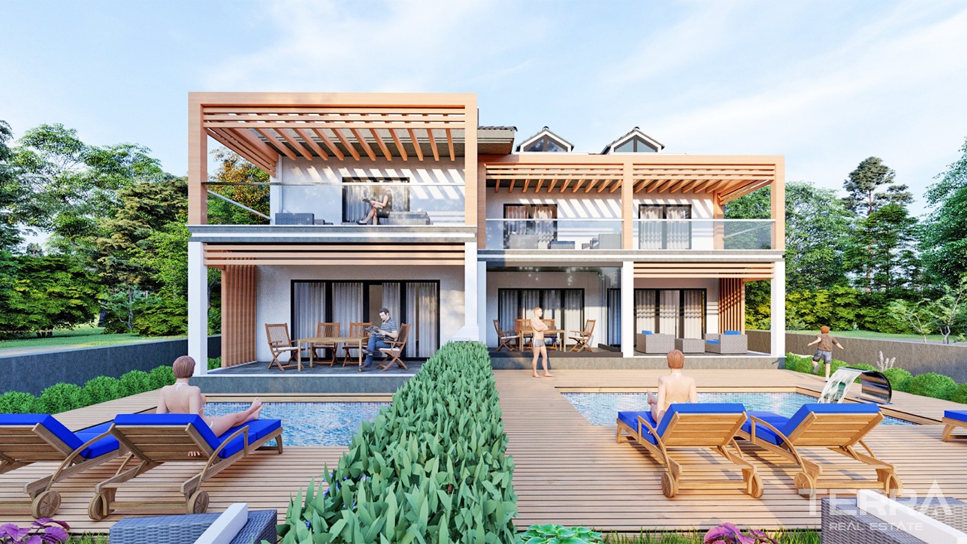 Luxury Semi-detached Villa for Sale with Central Location in Fethiye - 34008