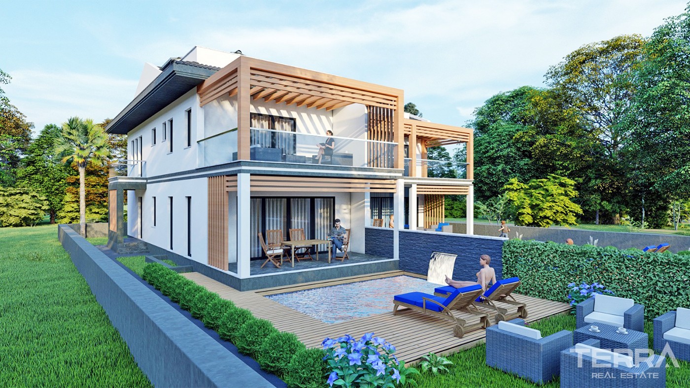 Luxury Semi-detached Villa for Sale with Central Location in Fethiye - 34009