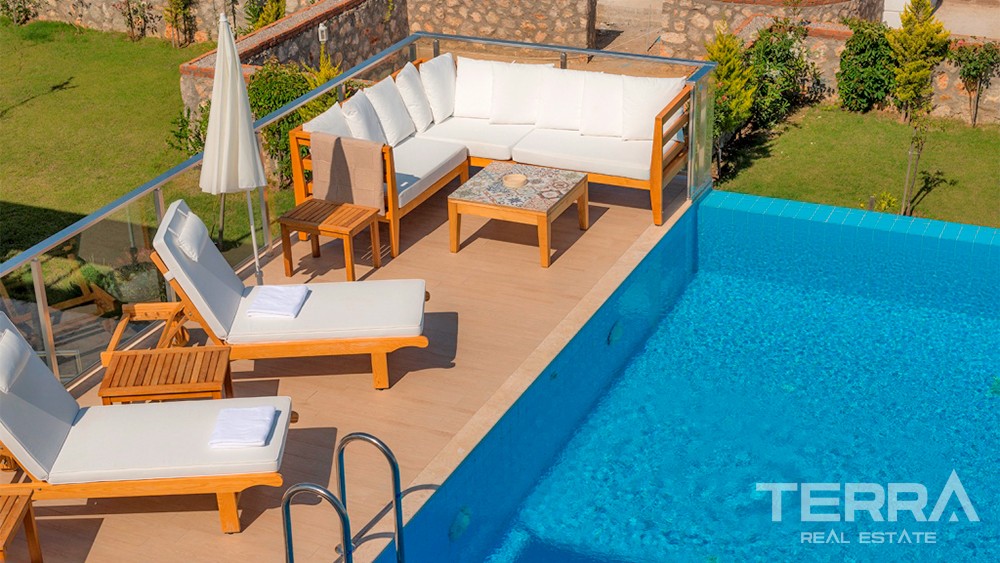 Elegant Villa in Fethiye Ovacık with Charming Mountain Views - 34030