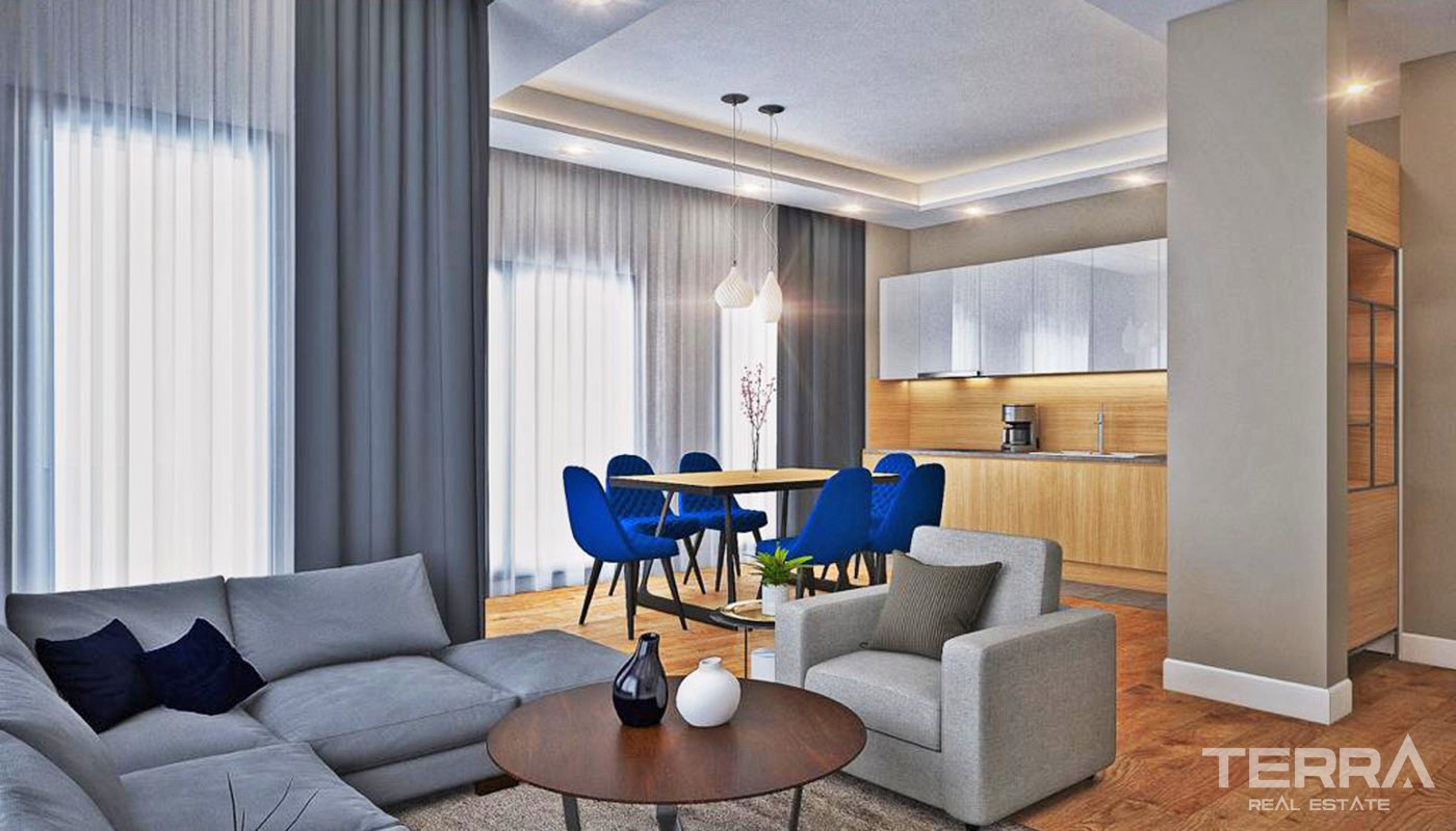 New Apartments Centrally Located in Antalya with Smart Home System - 34346