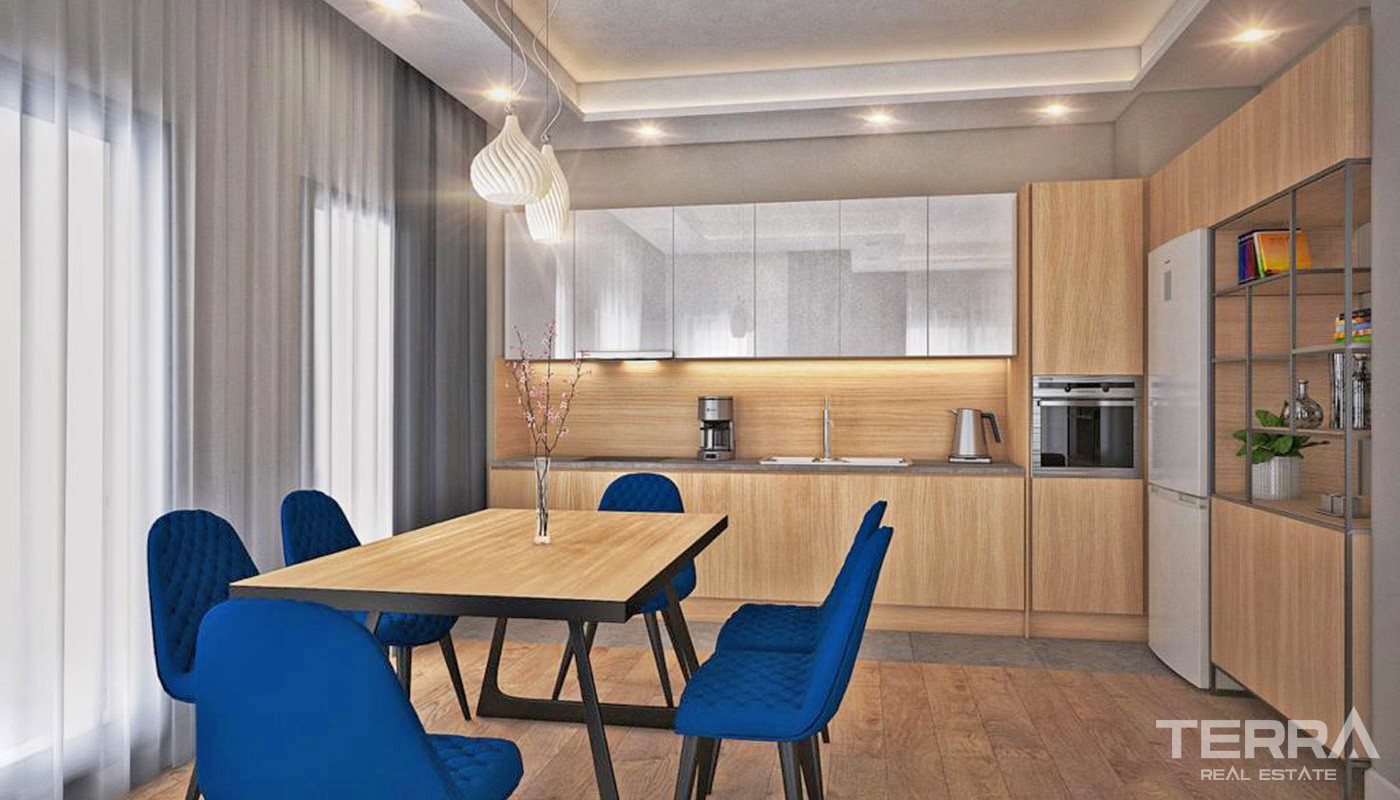 New Apartments Centrally Located in Antalya with Smart Home System - 34347