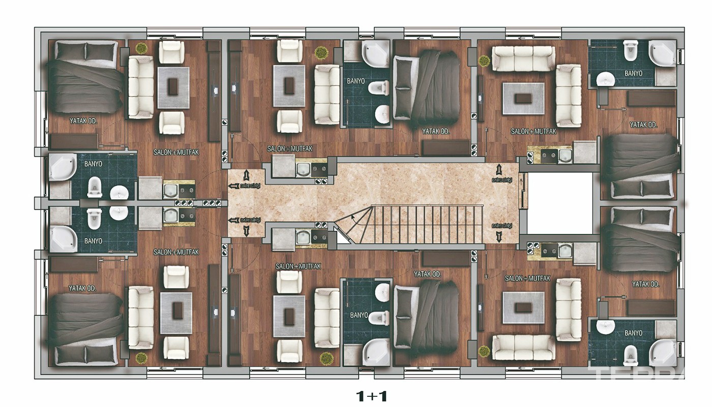 Centrally Located Antalya Flats for Sale at Affordable Prices - 34413