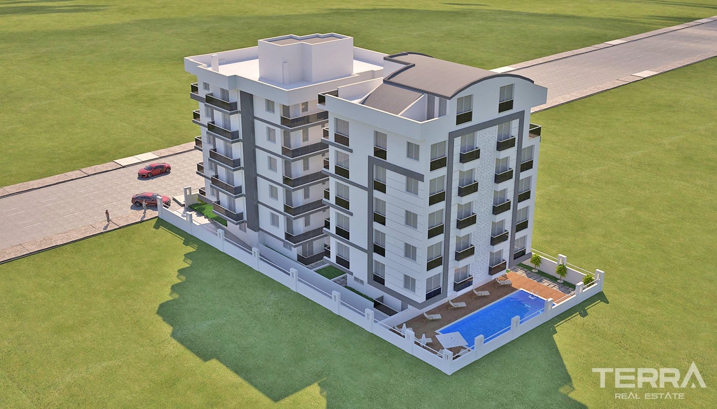 New Apartments Located in the  Heart of Antalya 800 m from the Sea