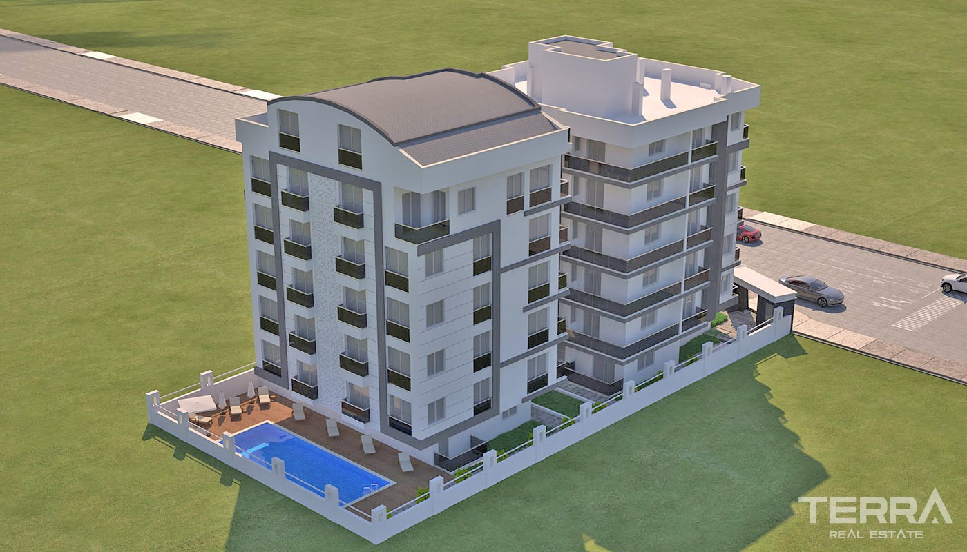 Appartements Modernes à 800 m de la Mer à Antalya Avenue d'Işıklar - 34650